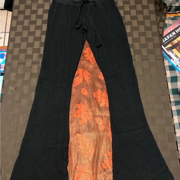 Lost Heaven boot cut lace up lounge pants size small - Picture 2 of 3